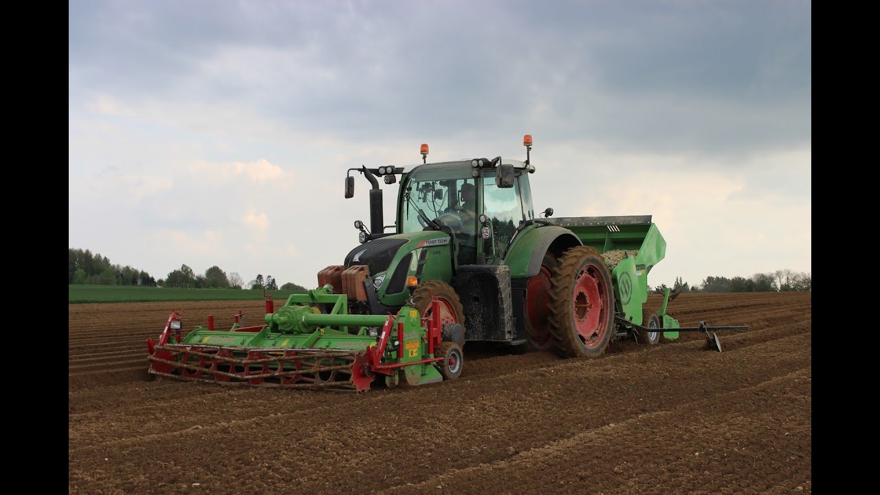 Fendt 722 | Miedema CP 42T | Baselier - Plantation de pommes de terre