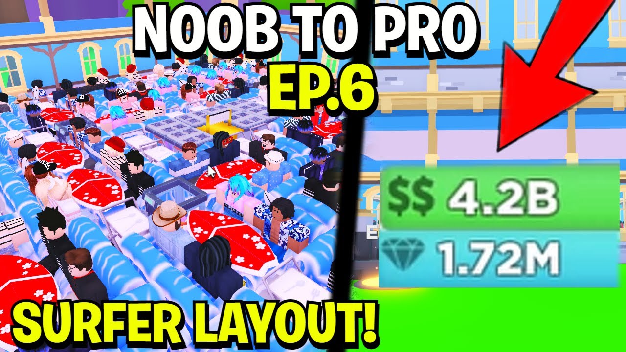 I made 4 BILLION Cash in 2 Hours! | Roblox My Restaurant Noob2Pro EP.6