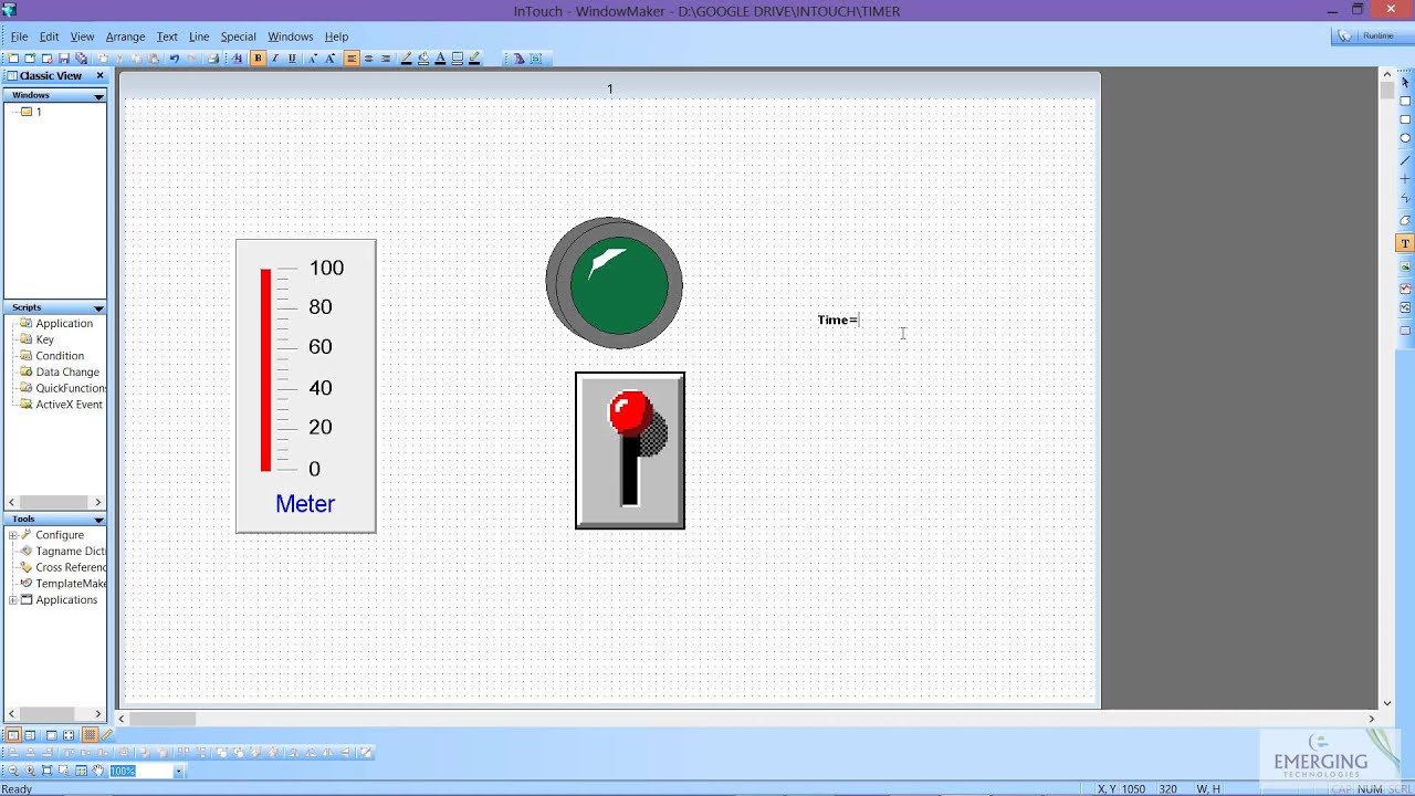 allen bradely plc ton timer and Intouch scada tuitorial -part 2