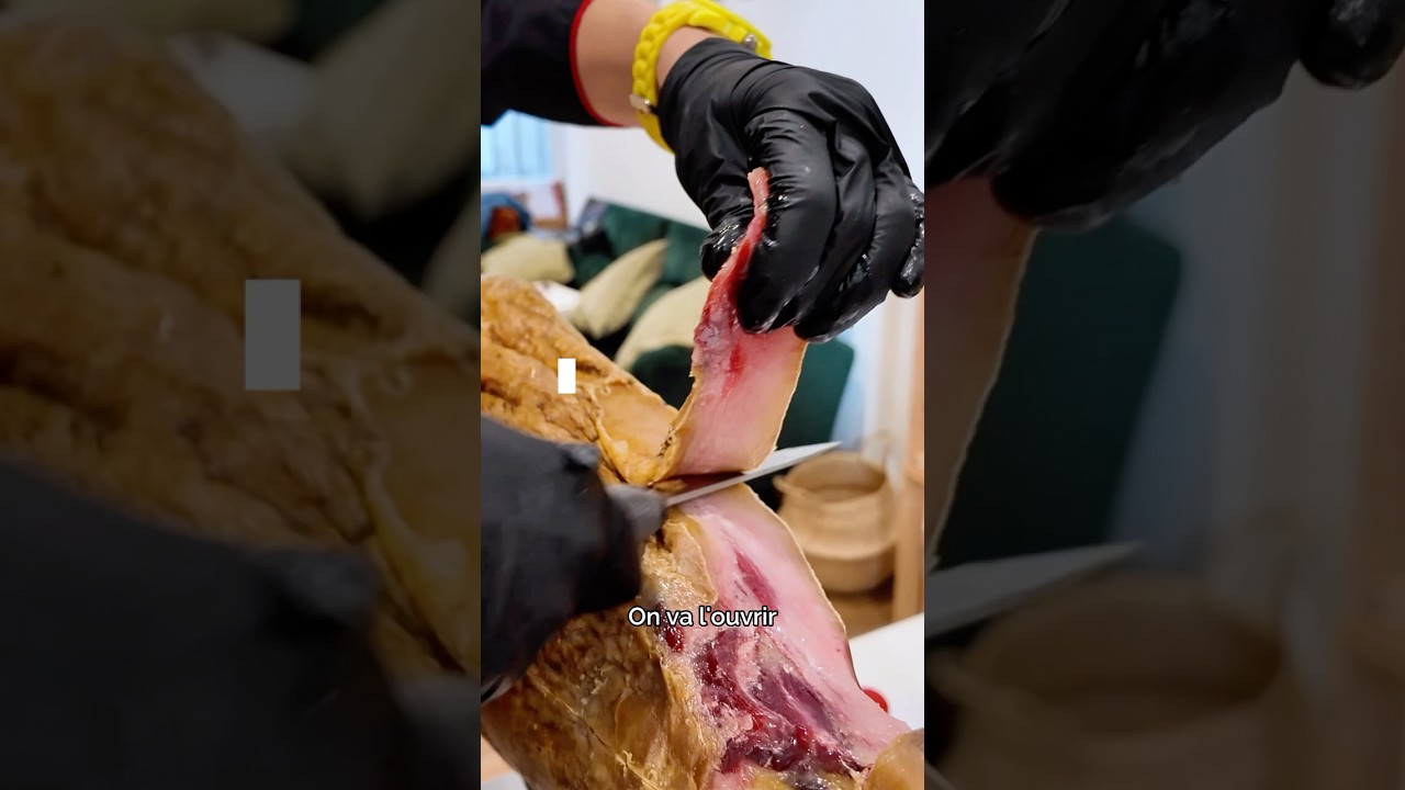 La technique pour d&eacute;couper ton jambon ib&eacute;rique 👌 | Pourdebon