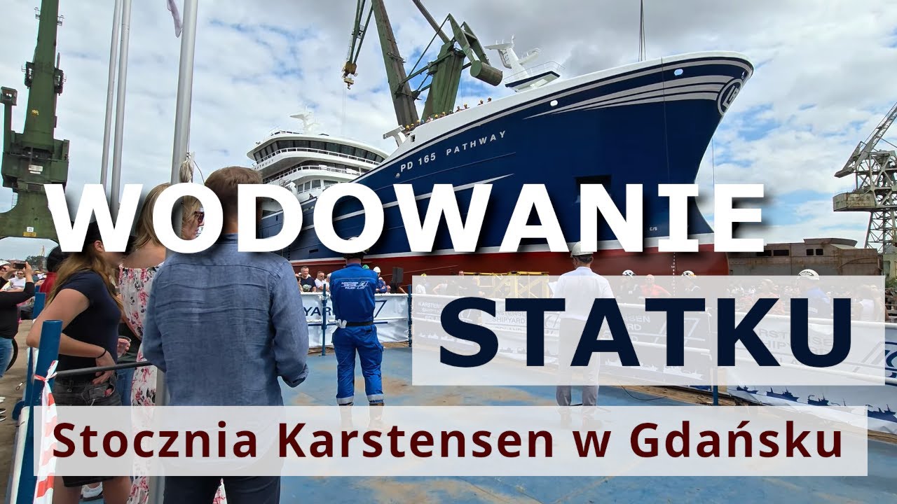 Wodowanie statku rybackiego 25.07.2025 Gdańsk