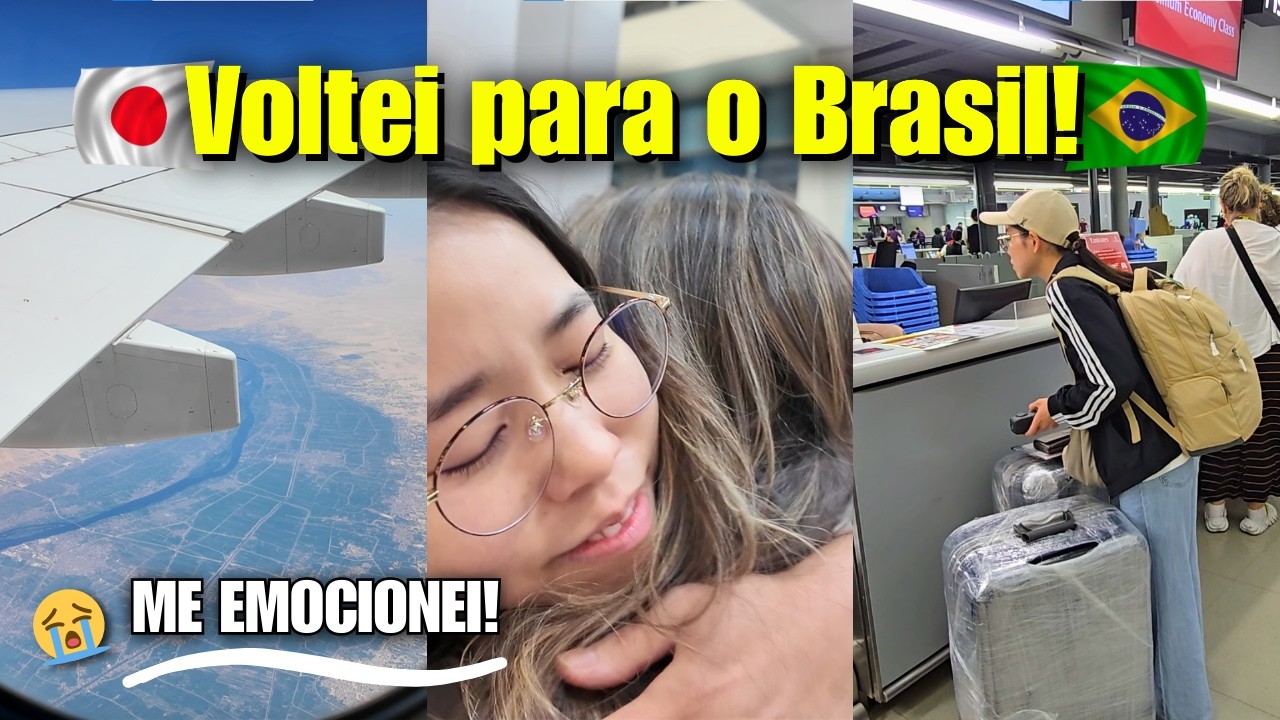 Do Japão ao Brasil: Sala VIP, 30h de voo e emoção ✈️😭