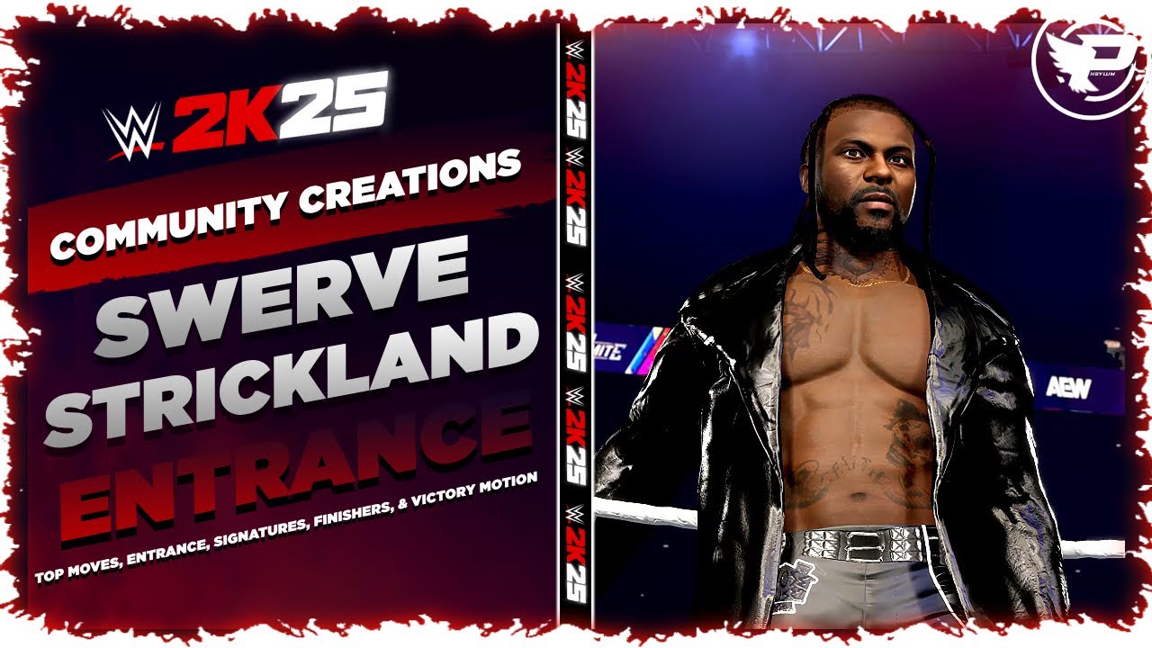 WWE 2K25 Swerve Strickland Entrance, Top Moves, Signatures, Finishers, & Victory Motion (Next Gen)