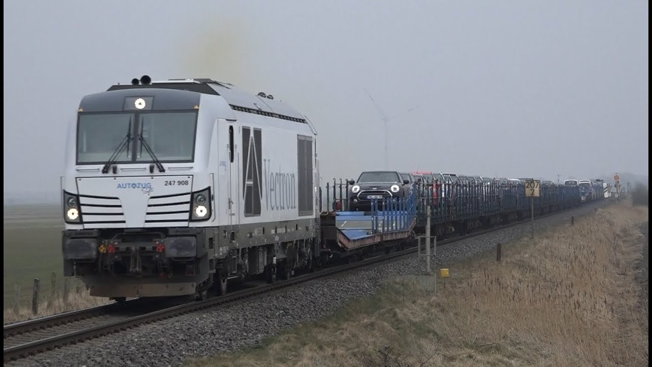 Tog i Tyskland - Rheingold, Vectron BR247, BR218 m.m.