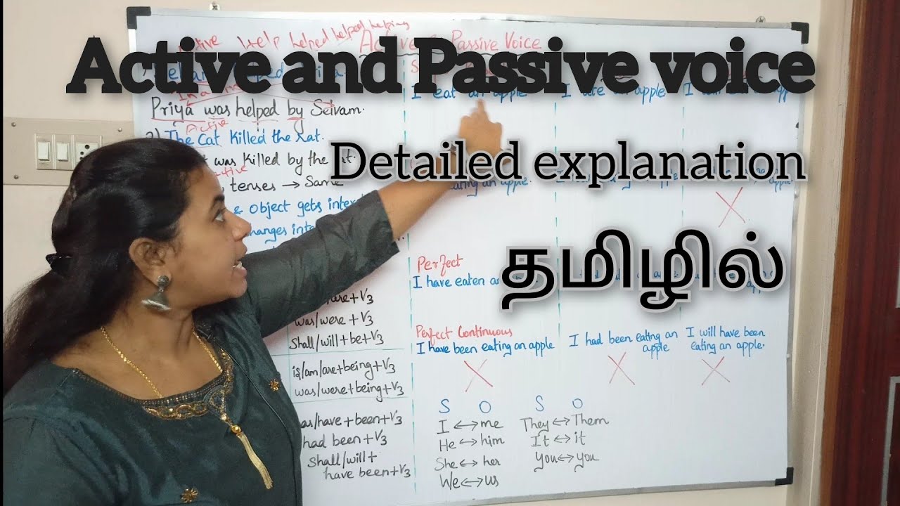 Active and Passive voice through tamil | How to convert active to passive in easy way | Three rules