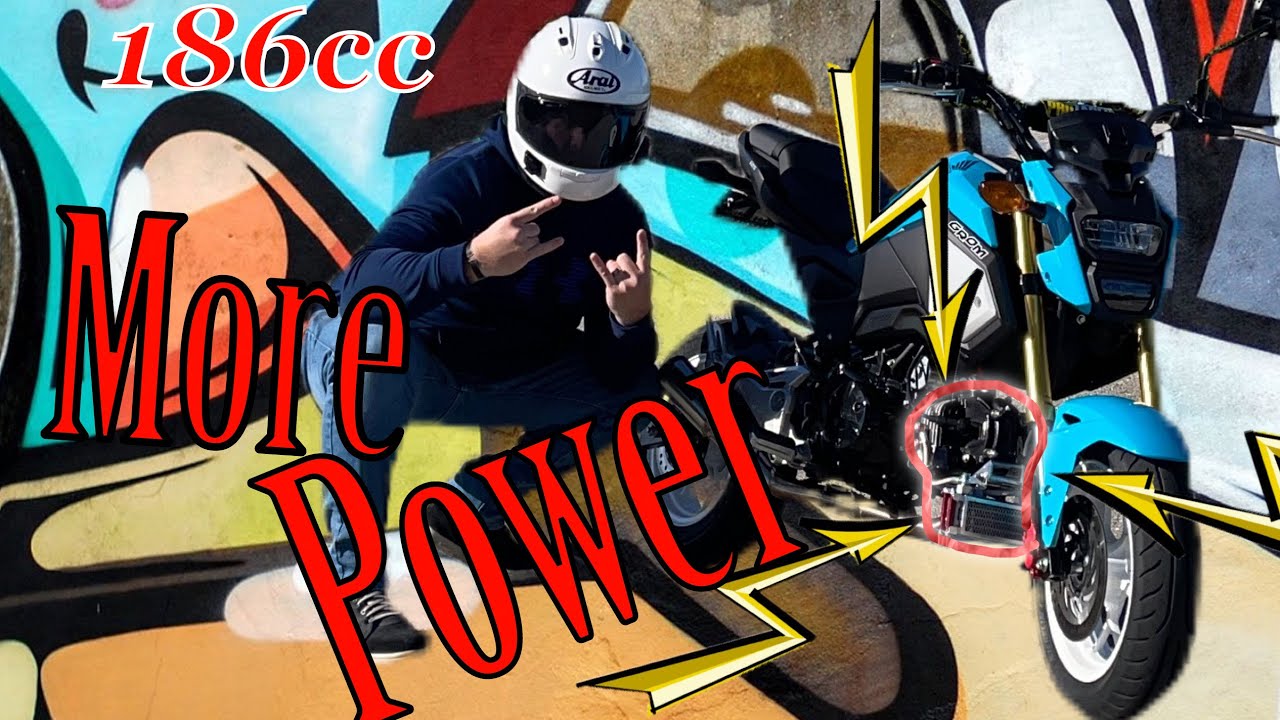 Установка комплекта DHM Big Bore на мой Honda Grom (msx125) - 186 куб. см ЧИСТОЙ МОЩНОСТИ!