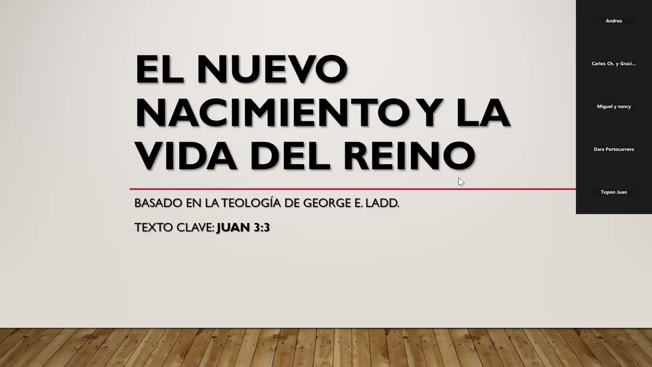 Nuevo Nacimiento y la Vida del Reino