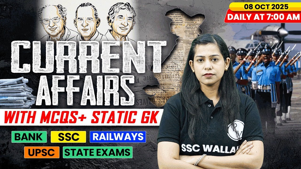 Current Affairs Today | 08 October Current Affairs 2025 | Daily Current Affairs | By Krati Mam