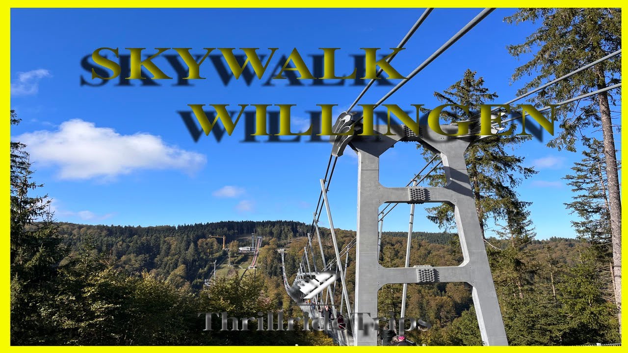 SkyWalk Willingen │ Langste hangbrug van Duitsland | Walkthrough │4K │ 2023