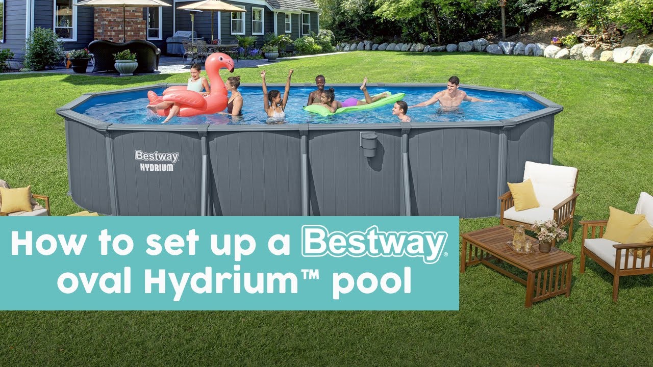 How to install an oval Bestway Hydrium Pool