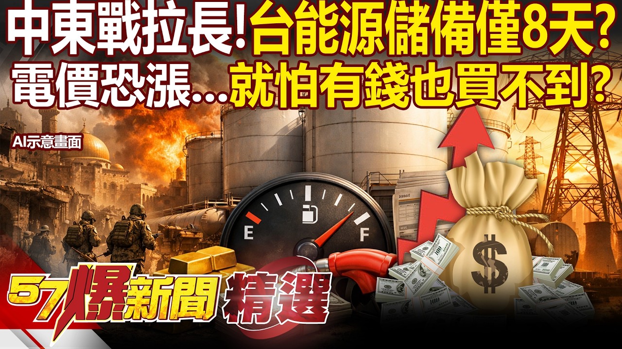 伊朗炸油輪「商總示警台灣能源儲備僅8天」？！卡達LNG停產「電價恐漲沒關係」怕是有錢也買不到？！ - 徐俊相【57爆新聞 精選】@57爆新聞