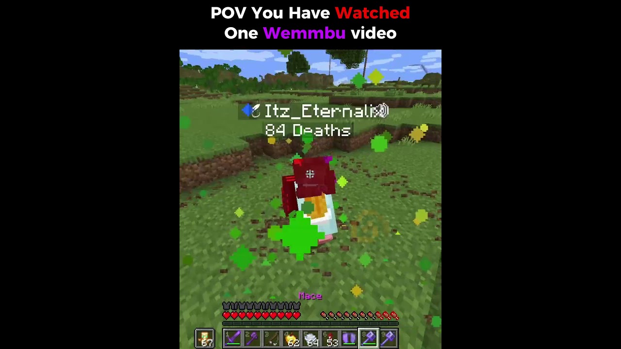 POV Obejrzałeś jeden film Wemmbu 1075/2k #minecraft