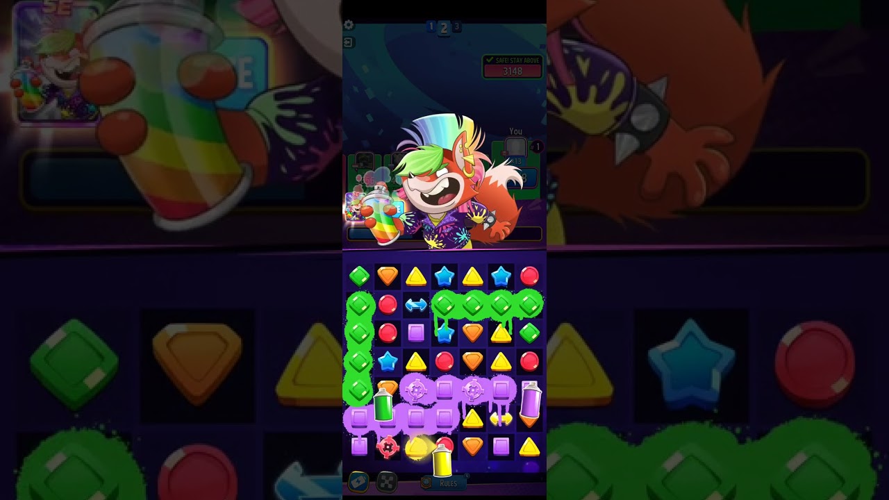 Jan 31, Match Rumble  - Moves Multiplier with Square Match #matchmaster #cosmicrush #antigravity 