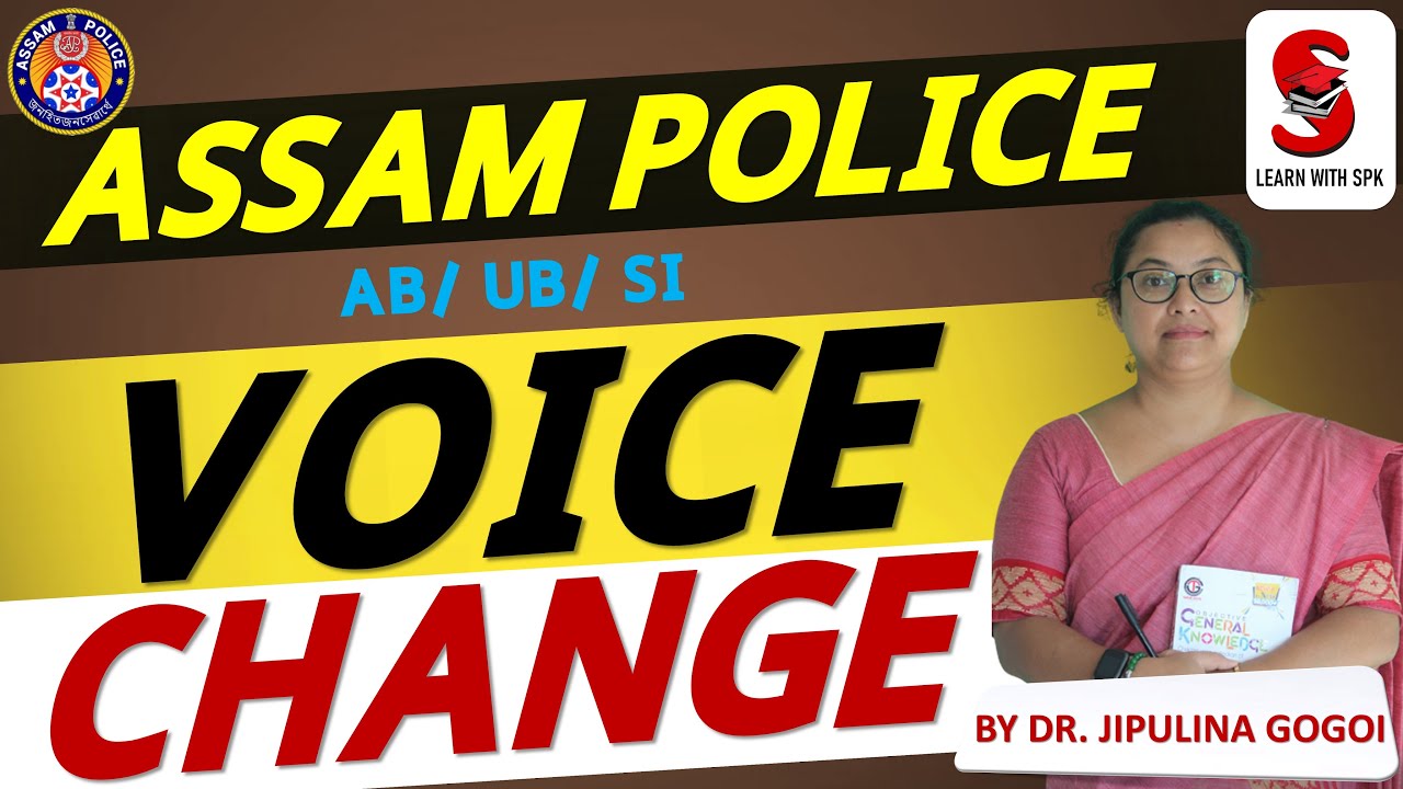 Assam Police - Sub Inspector,  AB/UB  || English  || By Jipulina ma'am