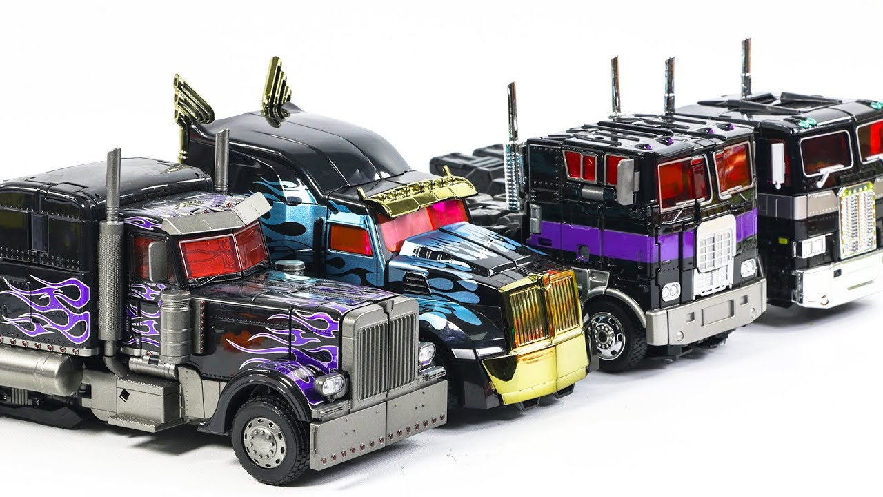 Transformers G1 Movie Oversized Big Nemesis Prime Black color Optimus Prime Truck Car Robot Toys