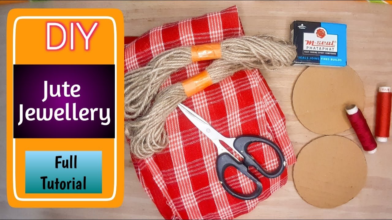 Jute Necklace Making || How to Make Jute Jewellery at Home || Full Tutorial
