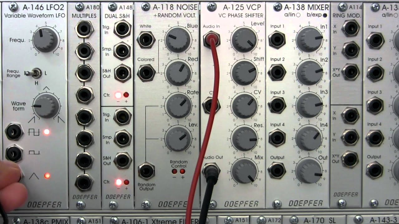 Doepfer A125 VC Phase Shifter Modulation Part One