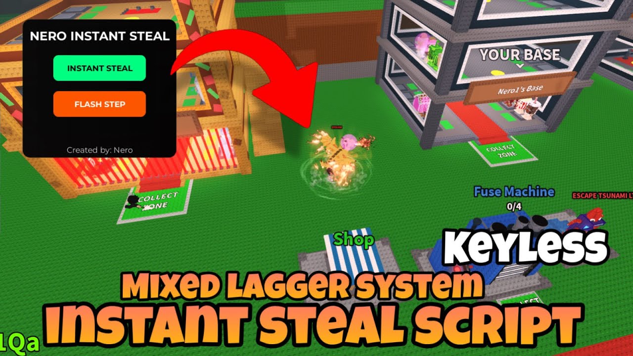 [NEW!] 🧠 STEAL A BRAINROTS INSTANT STEAL + LAGGER MIXED | Keyless | Free