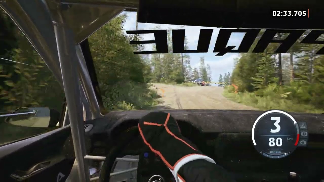 EA WRC flat out in Finland (pure sound)