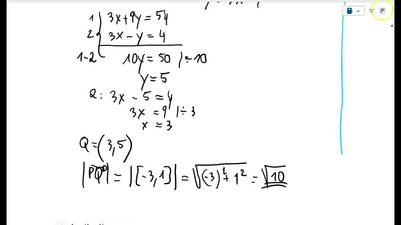 Matematikk R1   6E Avstand fra punkt til linje