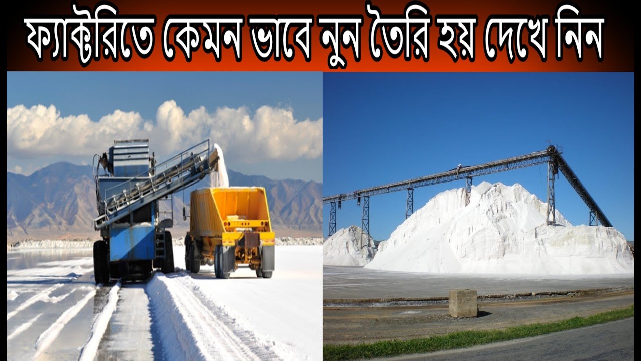 salt making factory | salt processing in factory | salt making with sea water