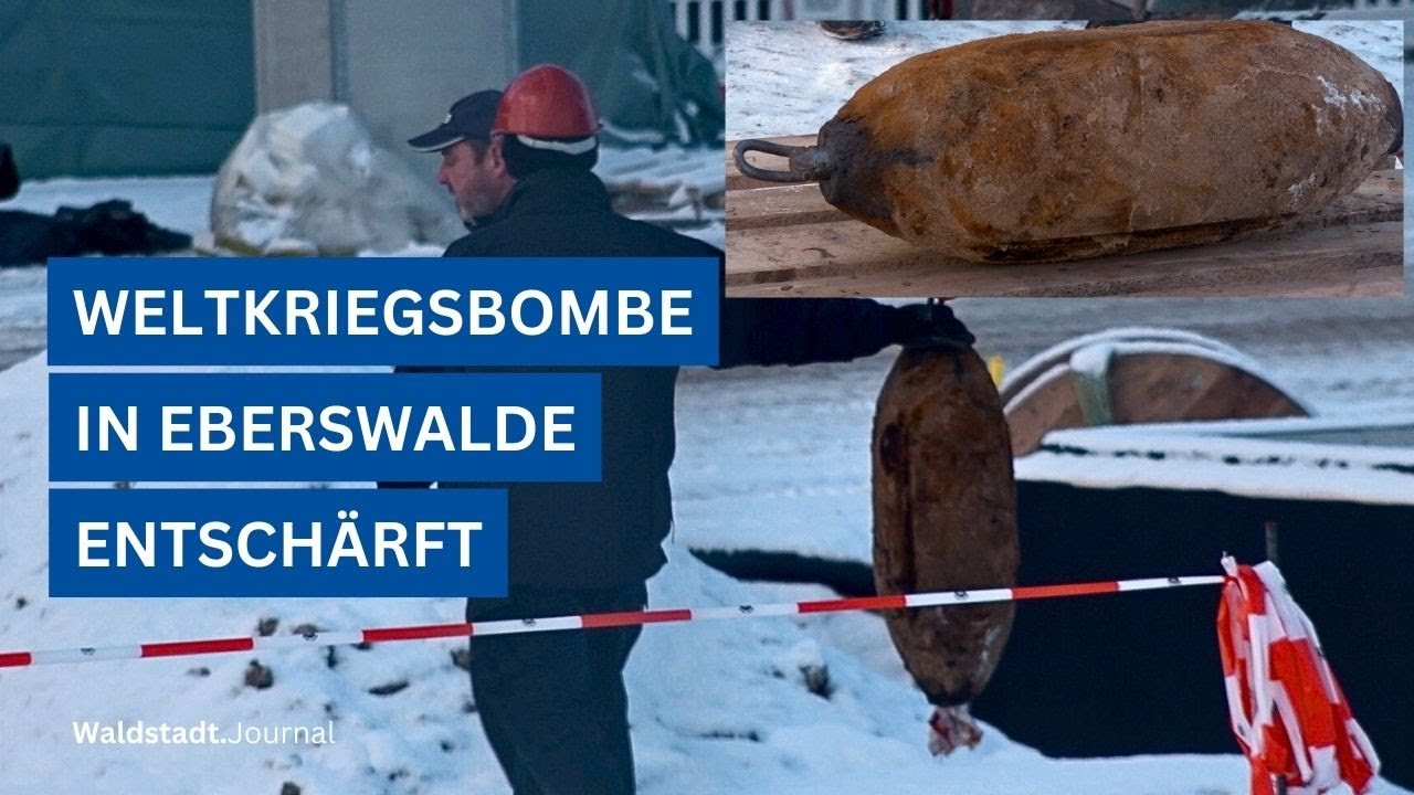 📌 ENTSCHÄRFUNG WELTKRIEGSBOMBE in Eberswalde | 🌲📰