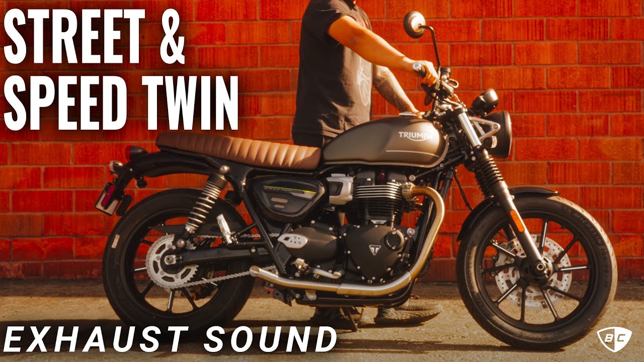 Exhaust Sound for Triumph Street & Speed Twin 900 Slash Cut Tips | British Customs