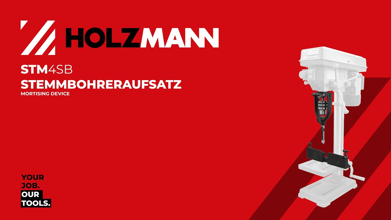 HOLZMANN STM4SB - Stemmbohreraufsatz / mortising device (OFFICIAL VIDEO)