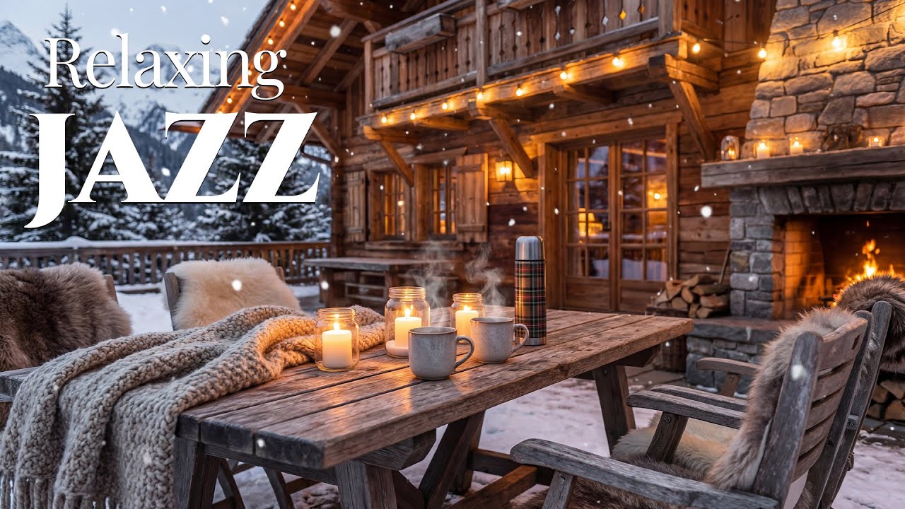 Cozy Coffee Jazz at Night ☕ Soft Winter Jazz Instrumental | No Lyrics, Calm & Peaceful