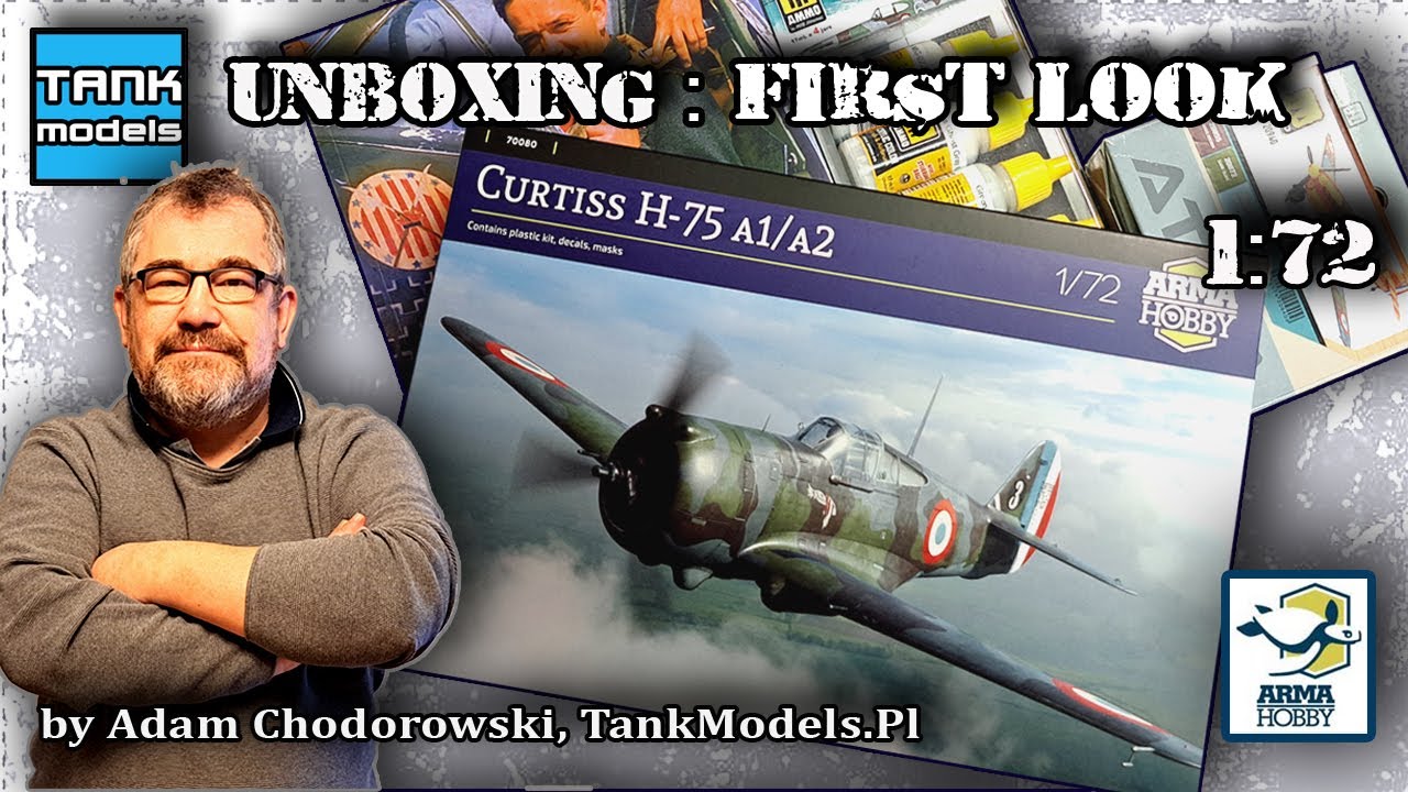 Unboxing 410 - 🇫🇷 CURTISS H-75 A1/A2 🇫🇷 - ARMA HOBBY 70080