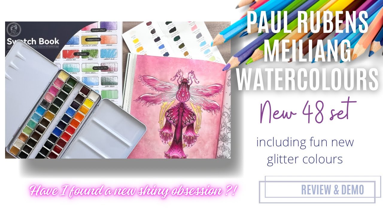 Paul Rubens Meiliang New 48 Watercolor Set | Review & Demo