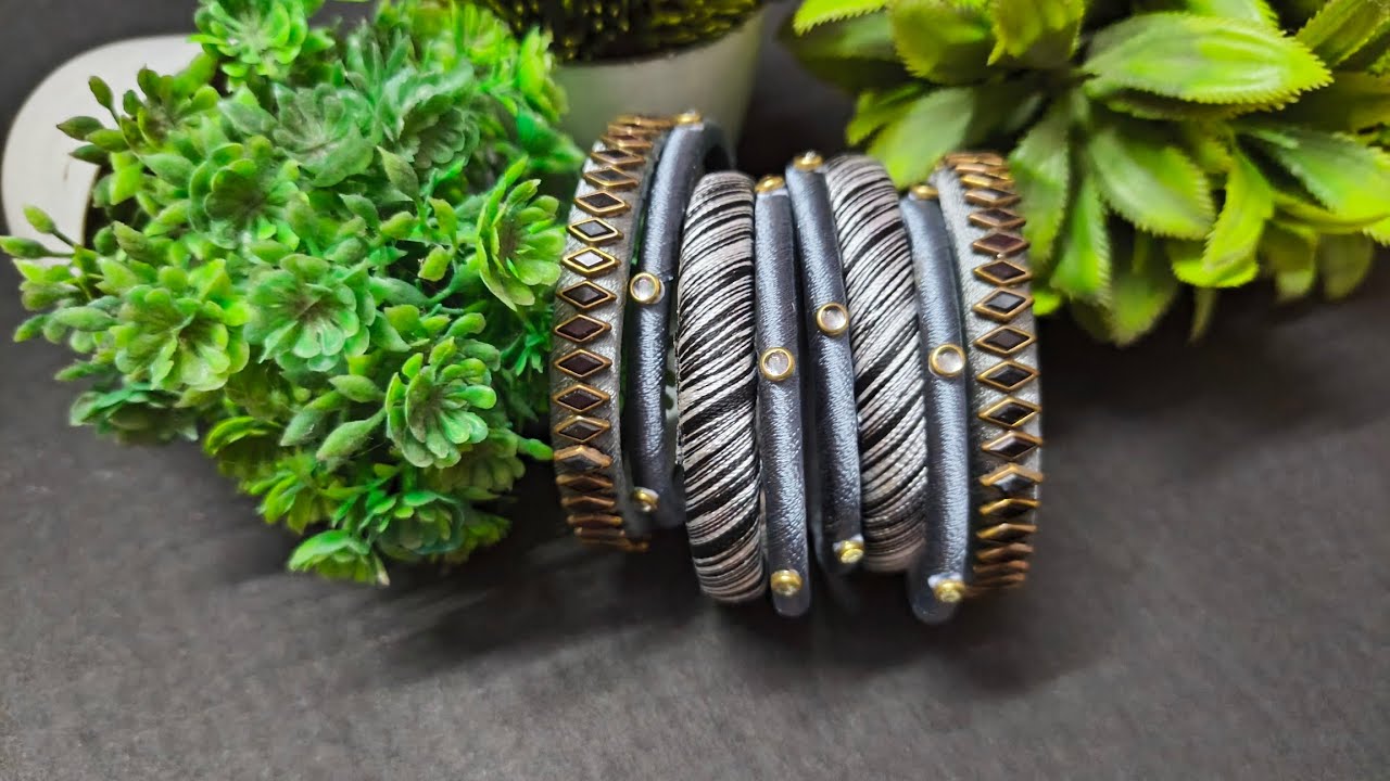 DIY Silk Thread Leather Wrap Bracelet | Easy & Stylish Jewelry #handmadejewelry #silkthreadwork