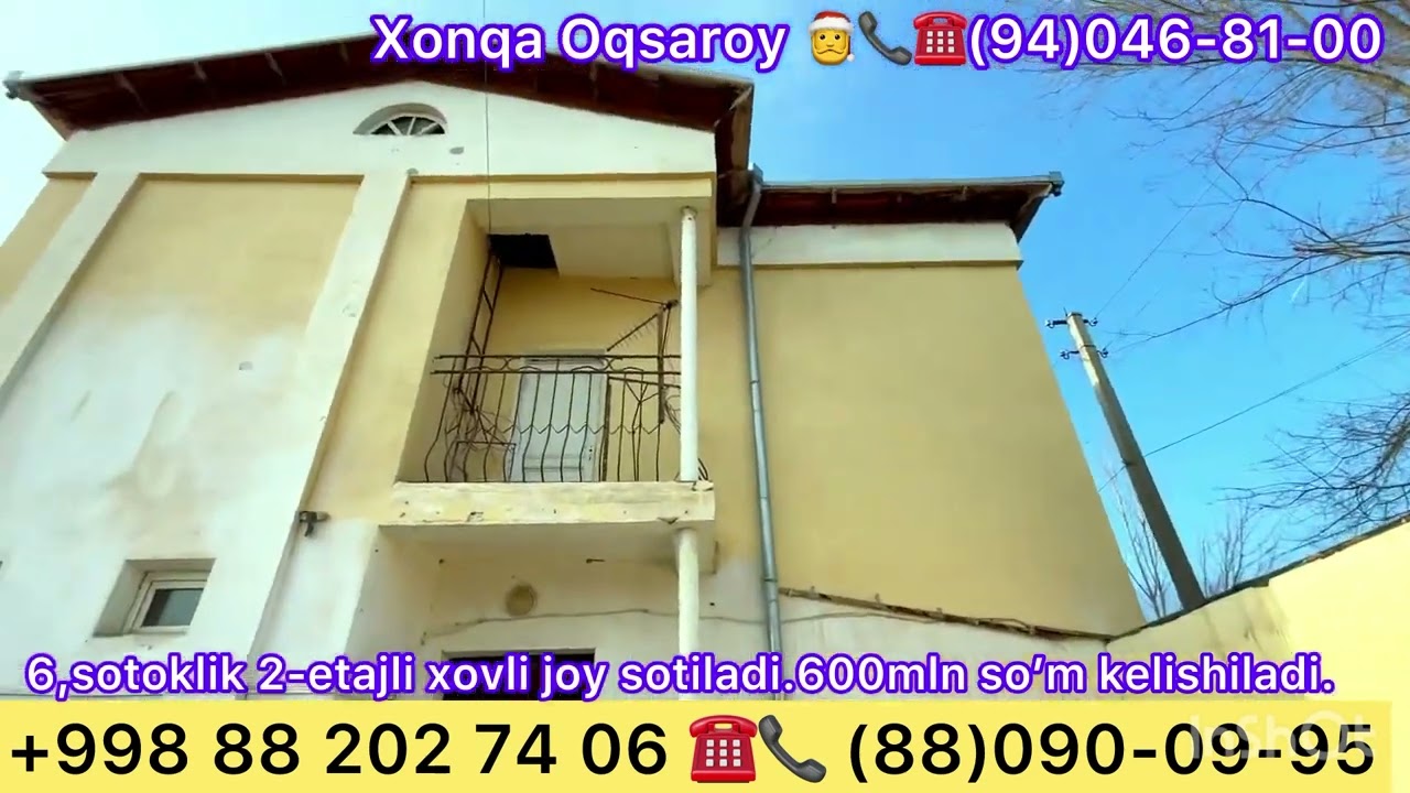 Xonqa Qirqyopda 2-etajli Namunali uy sotiladi.