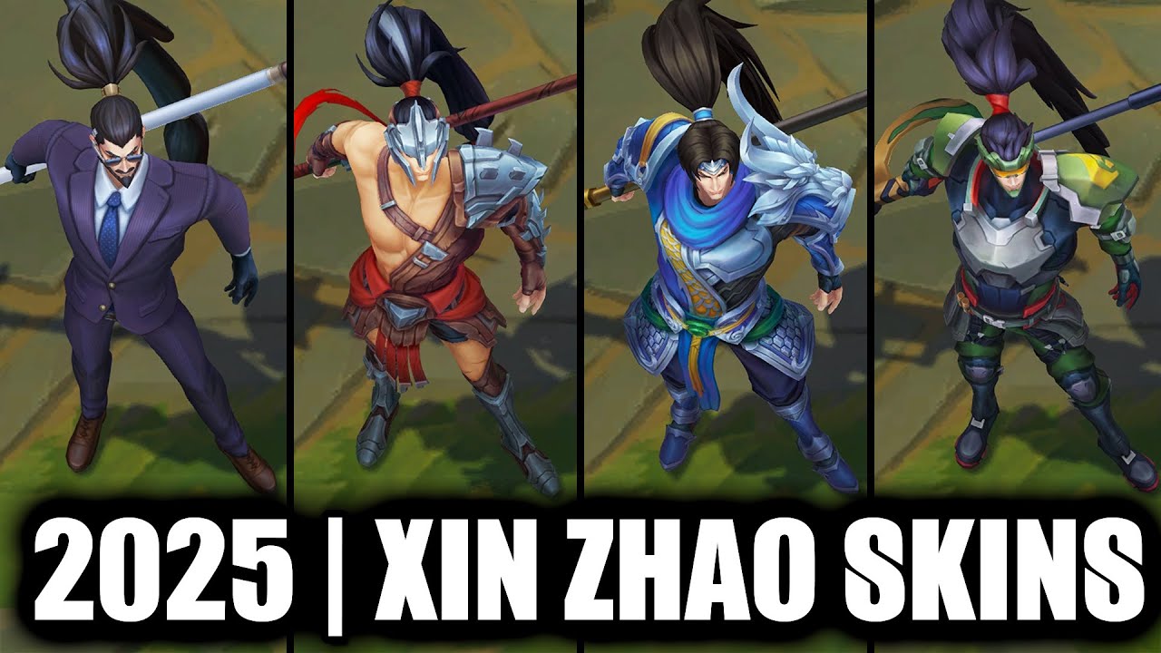 ALL XIN ZHAO SKINS SPOTLIGHT 2025 REWORK FINAL UPDATE | League of Legends