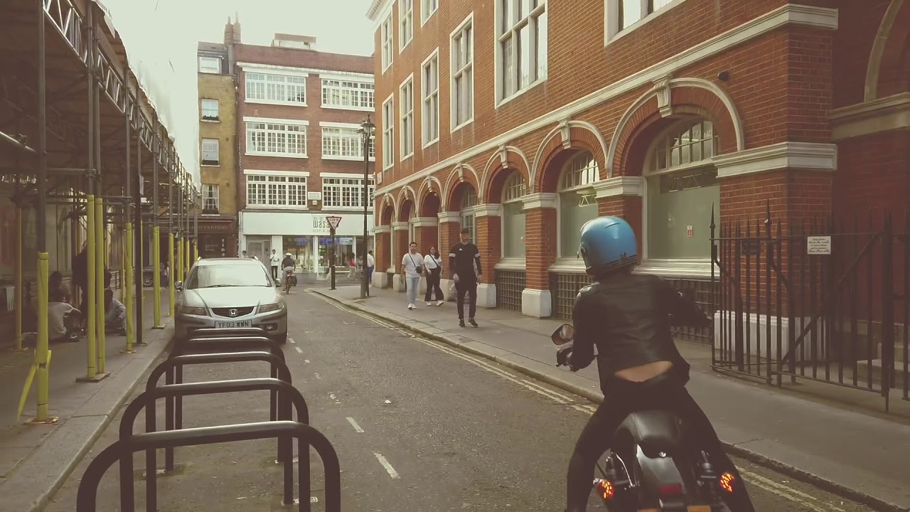 My London on a Harley Davidson 48 Special