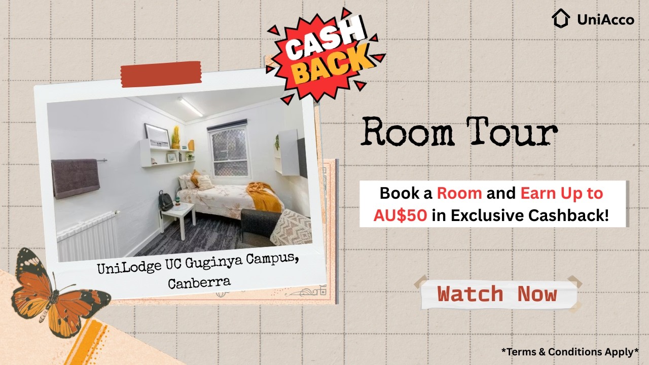 Property Tour UniLodge UC Guginya | Student Accommodation in Canberra Australia | UniAcco