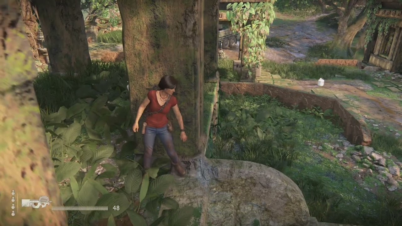 Uncharted: The Lost Legacy Lake Outpost Encounter Stealth Gameplay