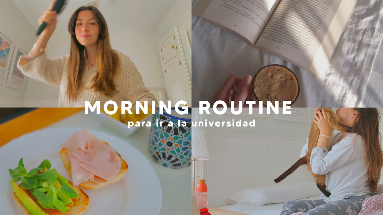 mi rutina de mañana para la universidad 🌞