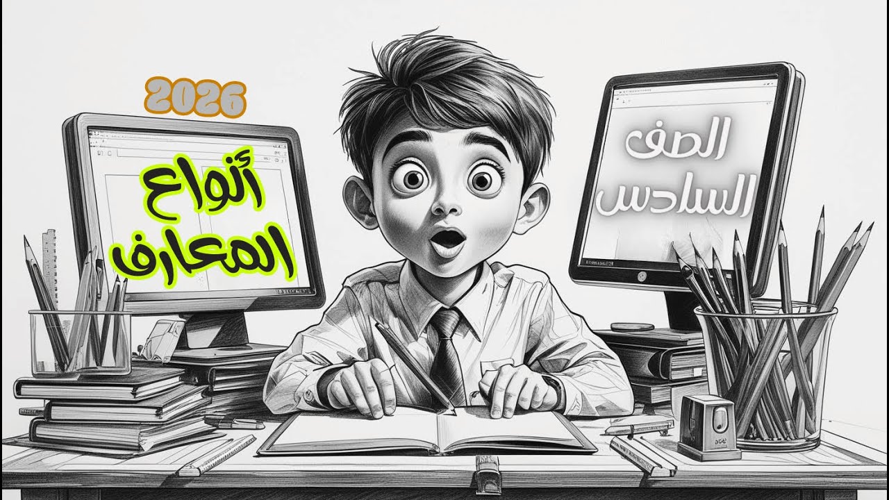 أنواع المعارف للصف السادس 2026 - شرح درس النكرة والمعرفة - سادسة ابتدائي - المنهج الجديد 2026