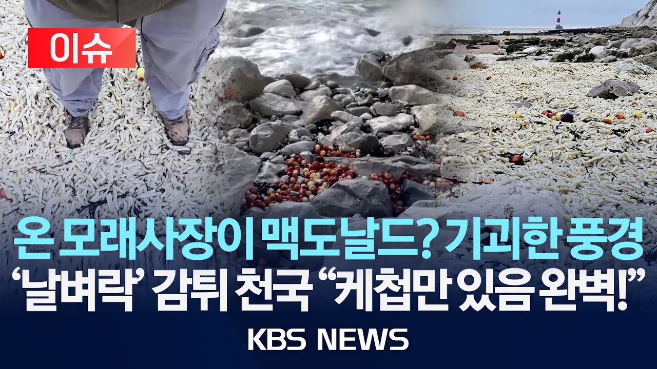 [이슈] 모래사장 뒤덮은 감자튀김…영국 해변에 무슨 일?/2026년 1월 22일(목)/KBS