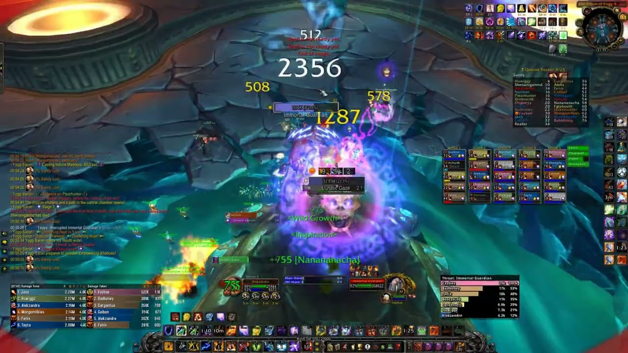 Ulduar 25 HM Yogg1L - Enhancement (Spellhance) Shaman PoV