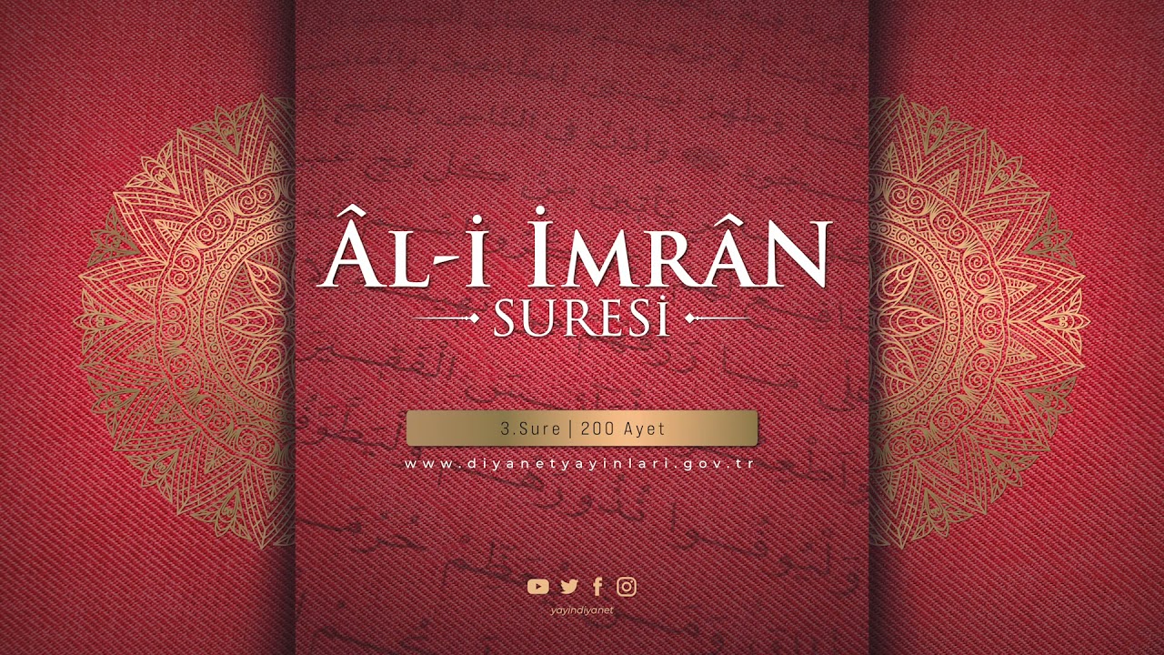 ÂL-İ İMRÂN SURESİ