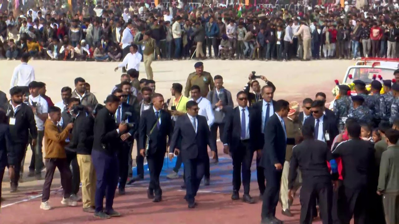 77th Republic Day: National flag unfurling at Malupur in Vav-Tharad district