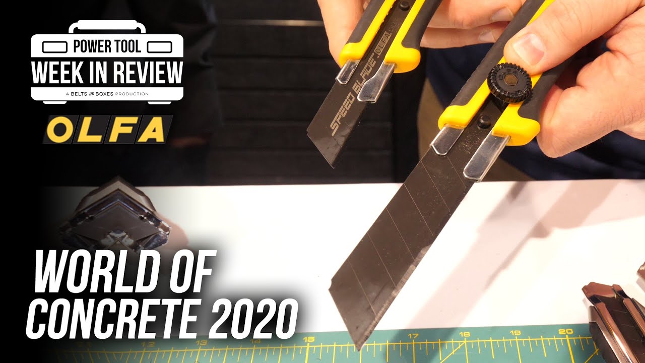 [BEST TOOL] Is this the industry's best UTILITY KNIFE? We visit OLFA at World of Concrete 2020