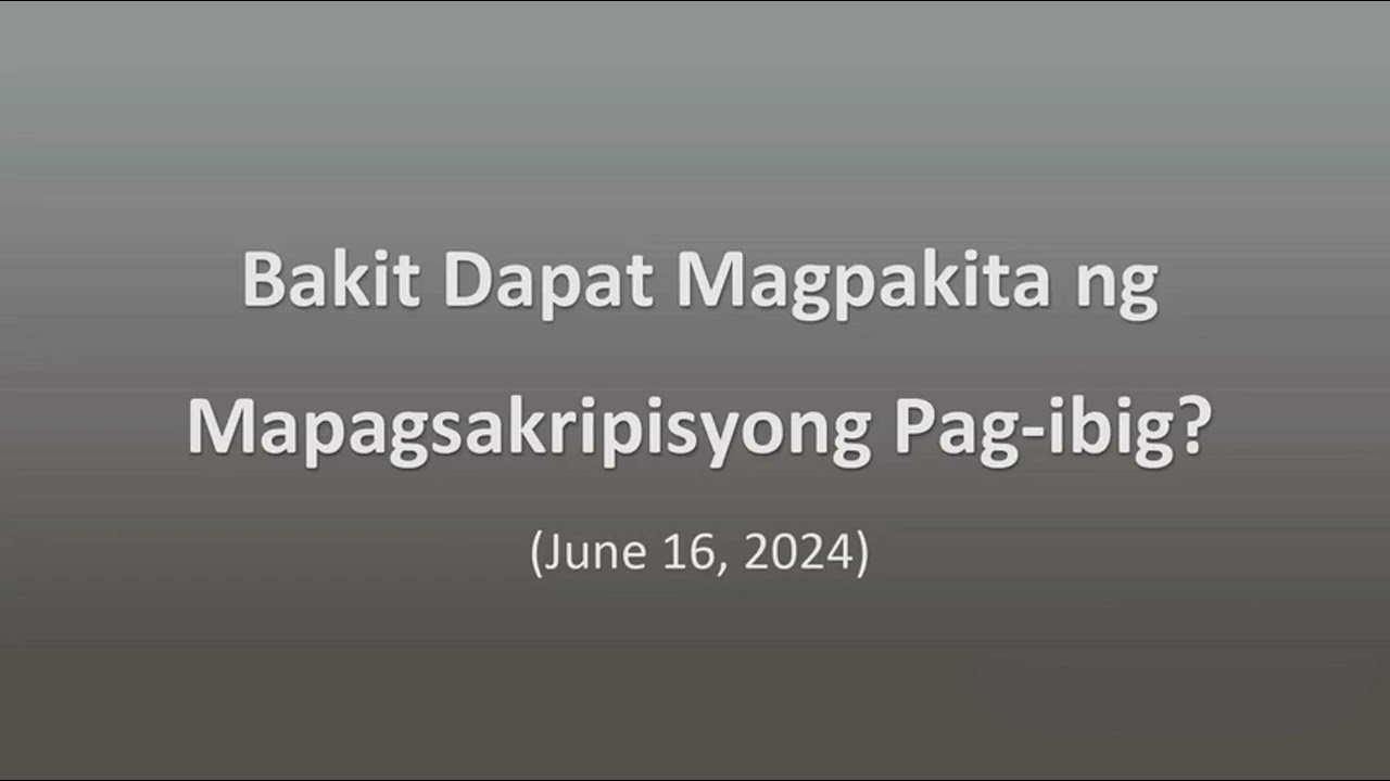 Bakit Dapat Magpakita ng Mapagsakripisyong Pag-ibig? #bibletalk #jehovahswitnesses #youtube