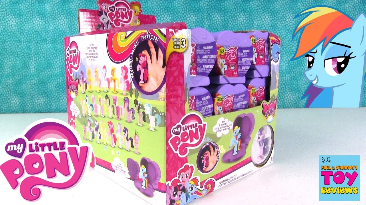 Squishy Pops My Little Pony MLP Series 2 Full Box Opening | PSToyReviews