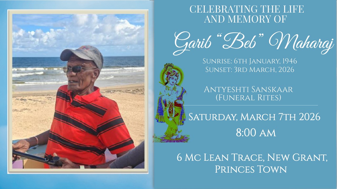 The Funeral Service of Garib “Beb” Maharaj