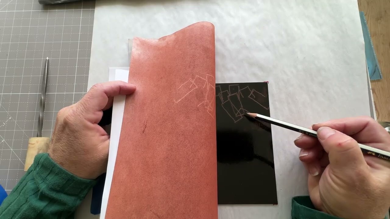 PRINTMAKING DEMO:Transferring your drawing to your copper plate