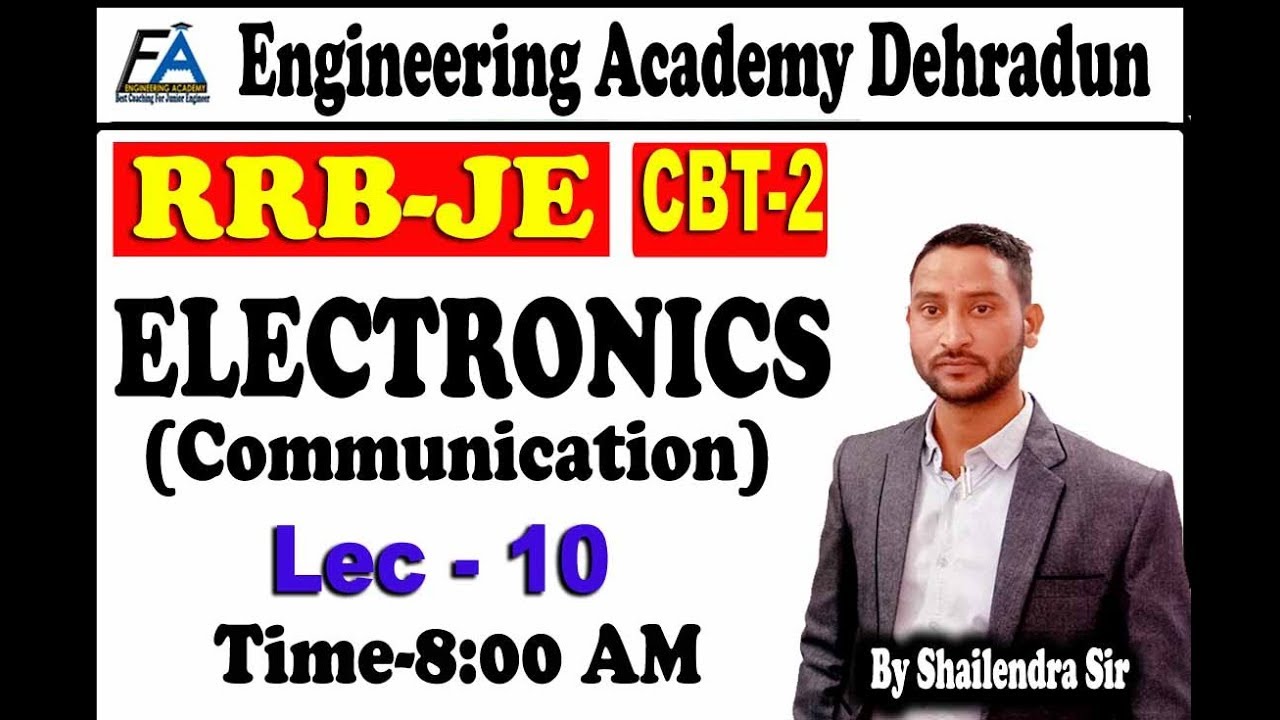RRB JE Electronics(Communication System)Lec-10