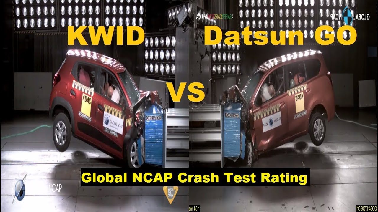 Renault Kwid VS Datsun Go Crash Test Rating
